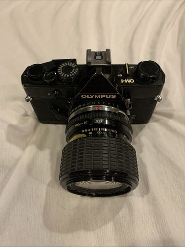 Olympus black 35mm slr - black,